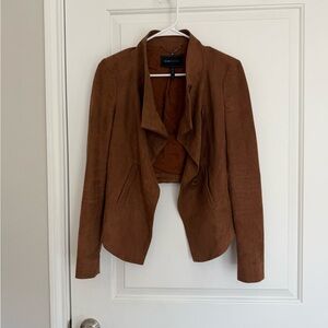 BCBGMaxAzria Brown Suede Blazer